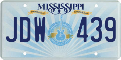MS license plate JDW439