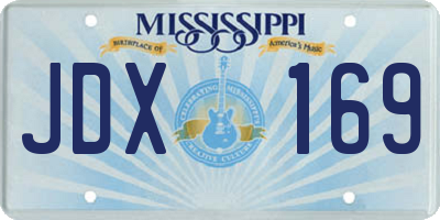MS license plate JDX169