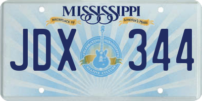 MS license plate JDX344