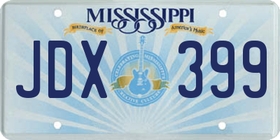 MS license plate JDX399