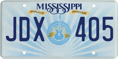 MS license plate JDX405