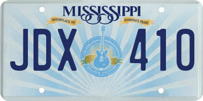 MS license plate JDX410