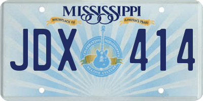 MS license plate JDX414