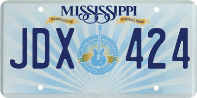 MS license plate JDX424