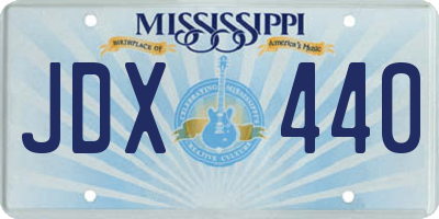 MS license plate JDX440