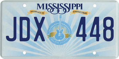 MS license plate JDX448