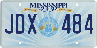 MS license plate JDX484