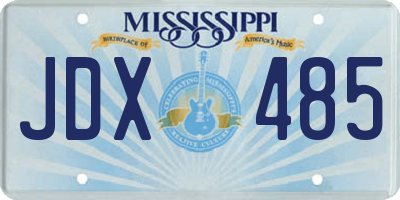MS license plate JDX485