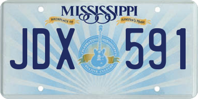 MS license plate JDX591