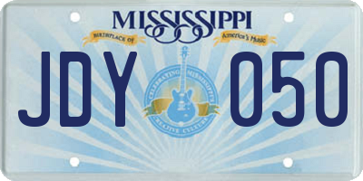 MS license plate JDY050