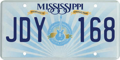 MS license plate JDY168