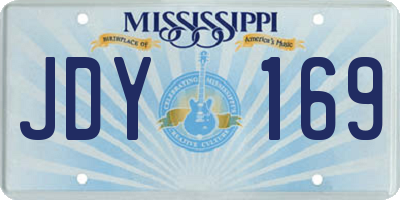 MS license plate JDY169