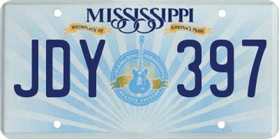 MS license plate JDY397