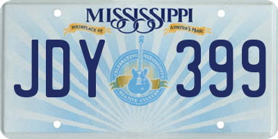 MS license plate JDY399