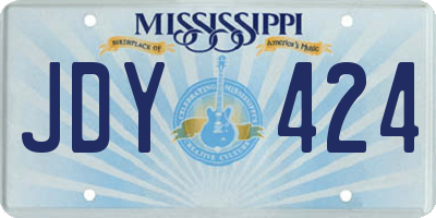 MS license plate JDY424