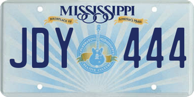 MS license plate JDY444