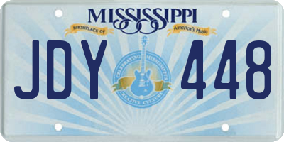 MS license plate JDY448