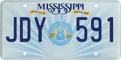MS license plate JDY591