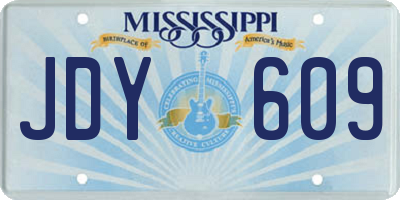 MS license plate JDY609