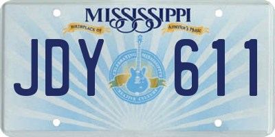 MS license plate JDY611