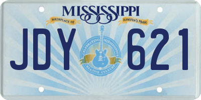 MS license plate JDY621