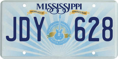 MS license plate JDY628