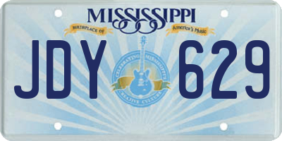 MS license plate JDY629