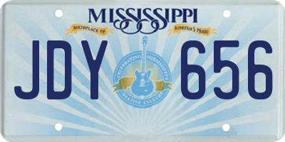 MS license plate JDY656