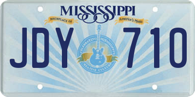 MS license plate JDY710