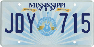 MS license plate JDY715