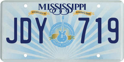 MS license plate JDY719