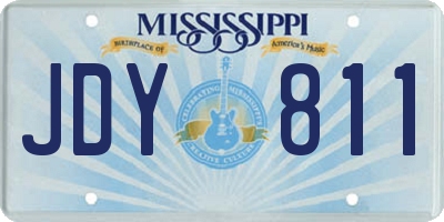 MS license plate JDY811