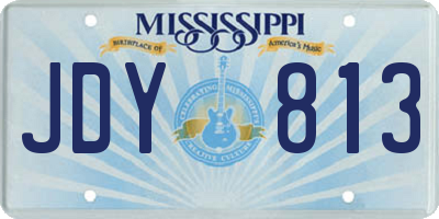MS license plate JDY813