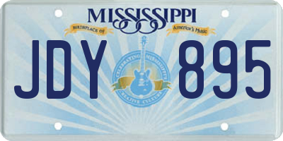 MS license plate JDY895