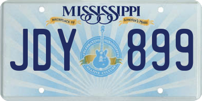 MS license plate JDY899