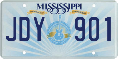 MS license plate JDY901