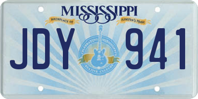 MS license plate JDY941