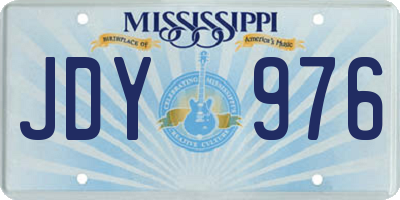 MS license plate JDY976