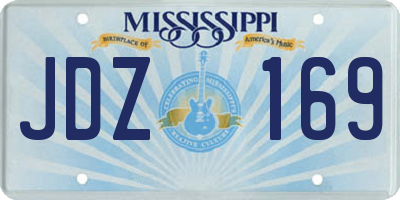 MS license plate JDZ169