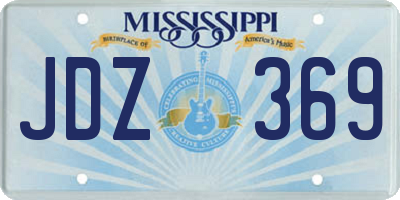 MS license plate JDZ369