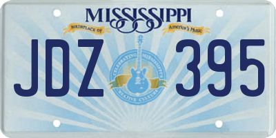MS license plate JDZ395