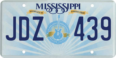 MS license plate JDZ439