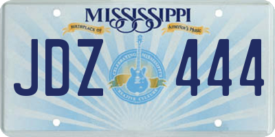 MS license plate JDZ444