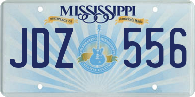 MS license plate JDZ556