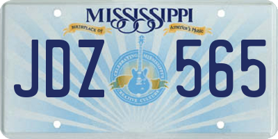 MS license plate JDZ565