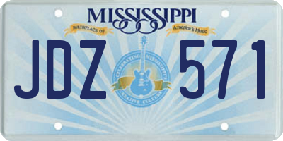 MS license plate JDZ571