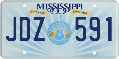 MS license plate JDZ591