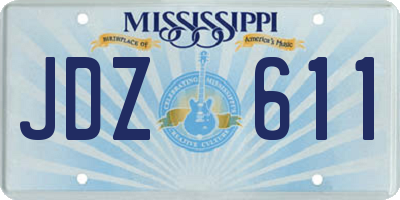 MS license plate JDZ611