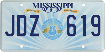 MS license plate JDZ619