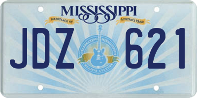 MS license plate JDZ621